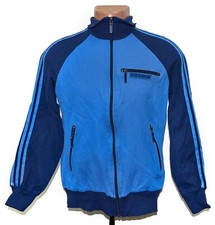 VINTAGE ADIDAS 1980'S TRACK FOOTBALL JACKET JERSEY SIZE M/L ADULT