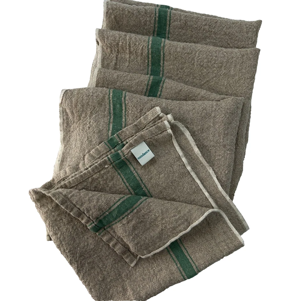 Sundance Kitchen Catalogue Provence Linen & Cotton Cloth Table Napkin Set of 4 - Image 2 of 4