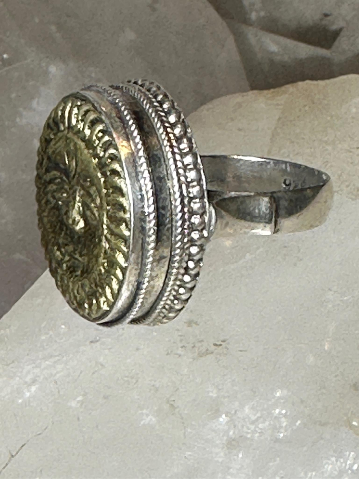 Sun poison ring size 7.75 celestial sterling silv… - image 5