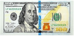 hundred dollar bill towel