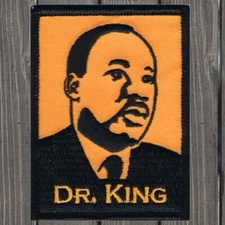 Dr. Martin Luther King Jr. Embroidered Patch — Iron On