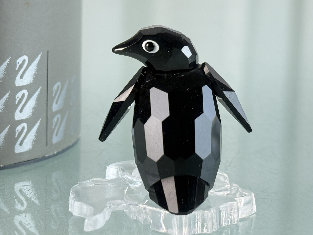 Swarovski Figur 206997 Pinguin auf Eisscholle 4 cm. Ovp Zertifikat