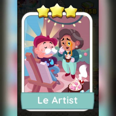 1 x Le Artist (   ) - sticker (Cabin Fun - set 7) Mono_poly_go Stickers