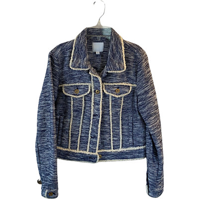 Women's Anthropologie ett:twa Jacket Blue Size S