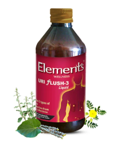 Elements Wellness URI Flush-3 Liquid 200ml 6.8oz
