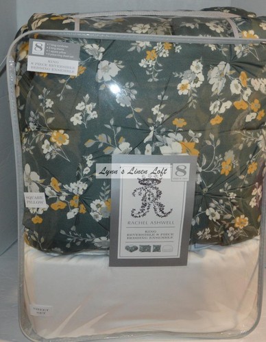RACHEL ASHWELL Madelyn Floral 8P KING BETTDECKEN-SET SHABBY POLYESTER - Bild 5 von 10