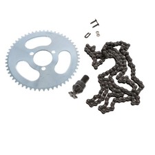 Produktbild - Kettenkit für Pocket Bike Cross Pitbike Kettenschloss Kette 25H Ritzel Kettenrad
