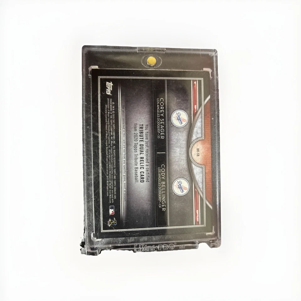 2020 Topps Tribute Relic Cody Bellinger Corey Seager #DR-SB /99 LA Dodgers - Imagem 2 de 2