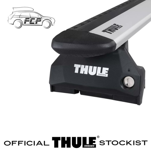 Thule WingBar Evo Silver Roof Bars to suit Audi Q7 Mk.2 15-25 Closed Rail - Picture 2 of 5