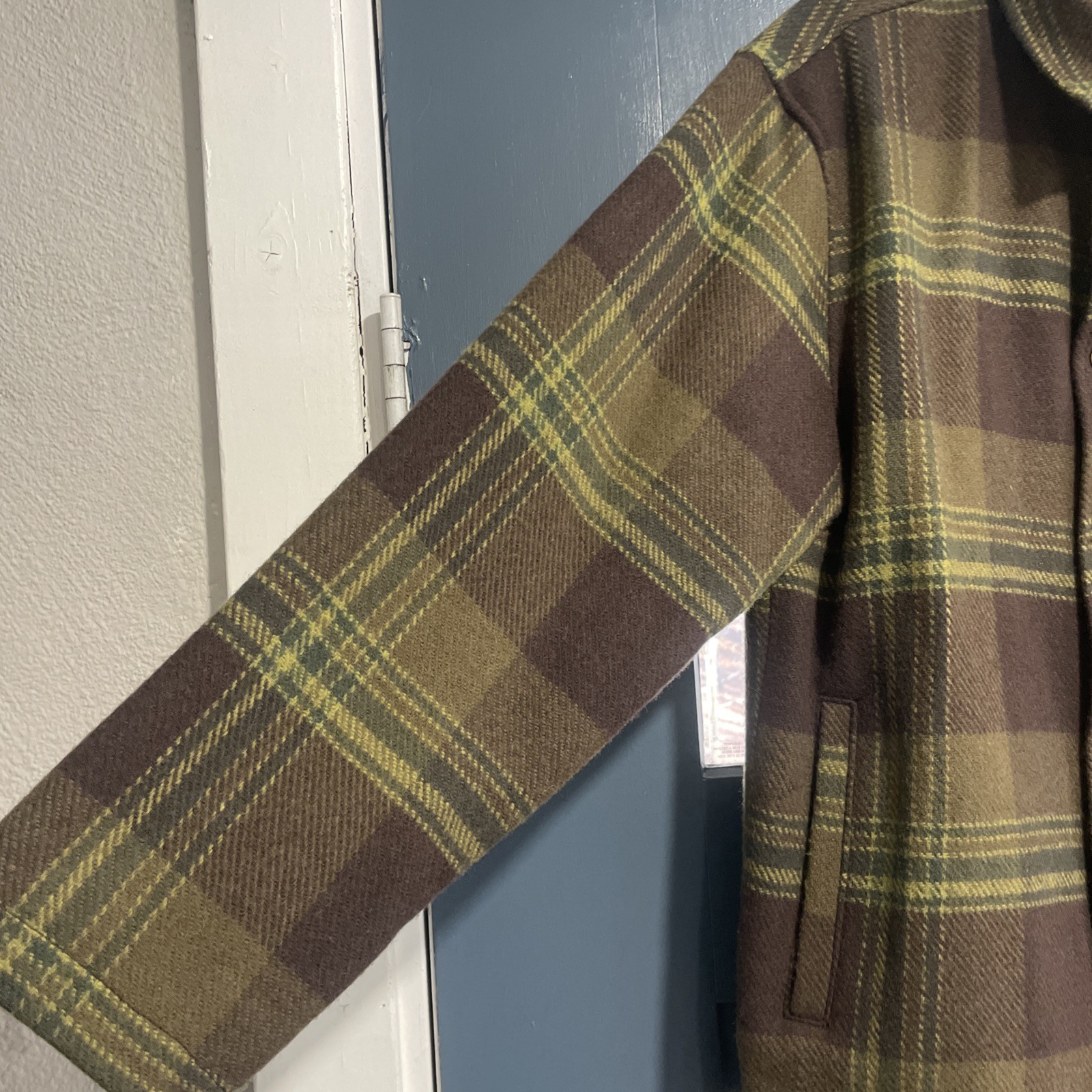 Pendleton Wool Plaid Jacket Mens Medium Zip Front… - image 4