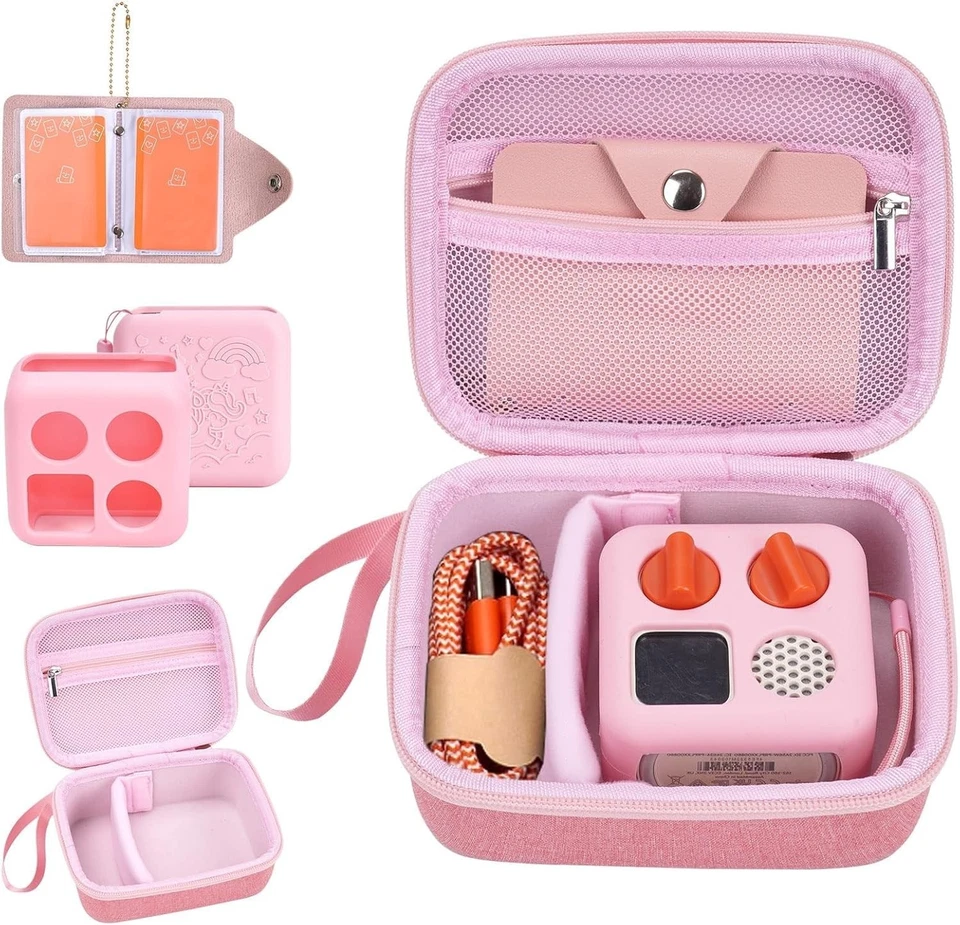 Funda rígida rosa y cubierta de silicona para mini reproductor Yoto - Protector de audio para niños pequeños Foto 3 de 4