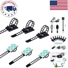Reusable 3.5-Inch Adhesive Cable Ties - Perfect for Home  Office Organization