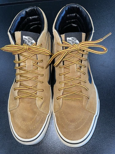 Sneakers alte Vans uomo 6 5 WO’s 8 scamosciate colore caramello.