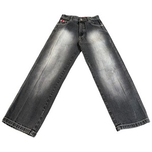 Vintage Southpole Baggy Fit Jeans Boys 12 (24x25) Gray Denim Medium Wash Outdoor