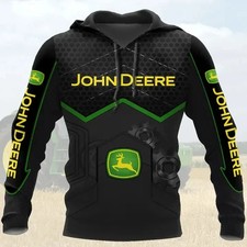 John Deer Green Tractor 3D All Over Print Unisex Hoodie S-5XL For Fan