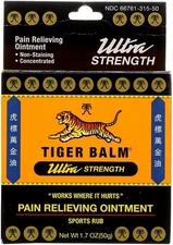 Tiger Balm Sport Rub Pain Relieving Ointment, Ultra Strength 1.70 oz (Pack of 4)