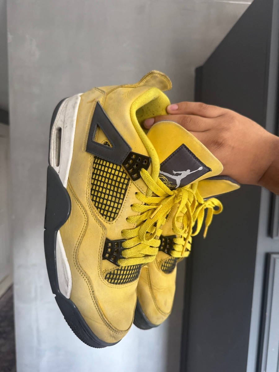 Air Jordan 4 Retro Lightning Men's Sneakers Yellow/Black