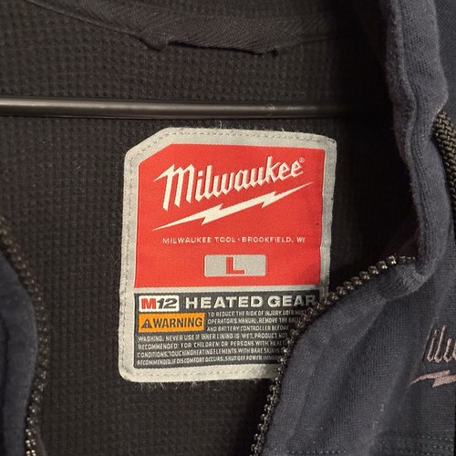 Milwaukee M12 Heated Hoodie Jacket Mens Large Black No Battery Work Outdoor - Picture 7 of 11