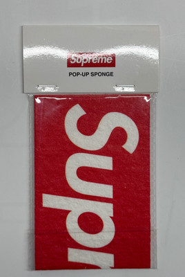 Supreme Pop-Up Sponge Red Box Logo Accessory SS25 Brand New Sealed Palace Skater