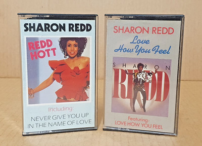 Pair of Vintage 1980s SHARON REDD CASSETTE TAPES - Redd Hott & Love How You Feel