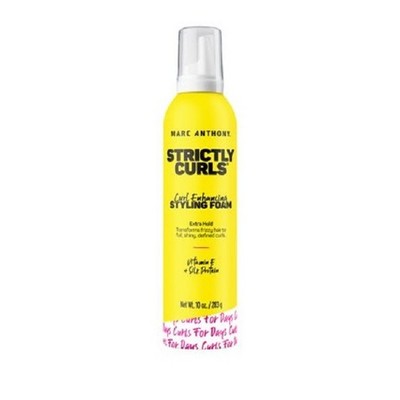Marc Anthony Strictly Curls Curl Enhancing Foam 10 oz Styling Mousse Frizz Contr
