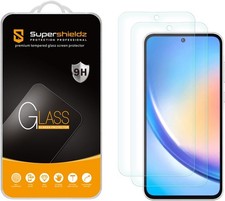 2PCS Tempered Glass Screen Protector for Samsung Galaxy A35 5G Anti Scratch Bubb