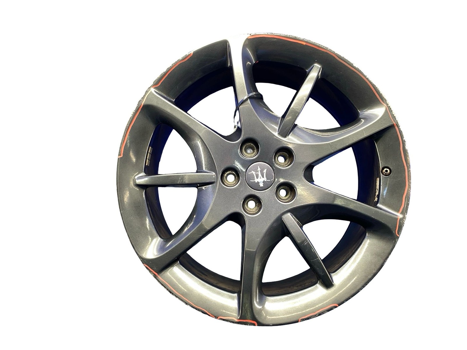 2008 - 2019 Maserati Granturismo Oem 20X8.5 Rear 8 Spoke Wheel Rim Black