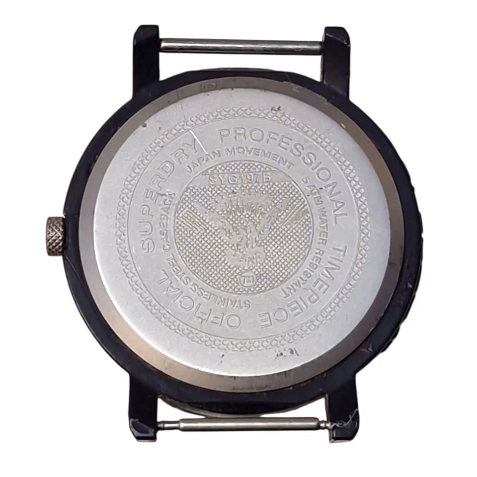 Superdry Reloj Campus OTAN, Esfera Negra, Correa Militar de Nylon, SYG197B, Usado Foto 4 de 4