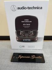 Audio-Technica ATH-TWX9 Wireless Earbuds Hi-Fi aptX Adaptive 360 Audio Black