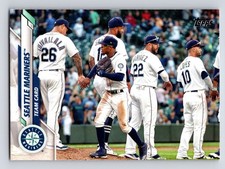 2020 Topps #566 Timmy Lopes; Omar Narvaez; Sam Tuivailala Seattle Mariners