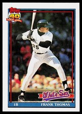 Frank Thomas, 1991 Topps, #79, Chicago White Sox,