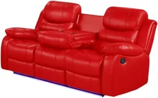 Orlando Collection Modern Sofa Set Living Room Comfort Sofa Red