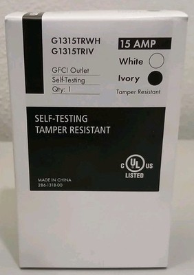 USI ELECTRIC SELF TESTING TAMPER RESISTANT IVORY GFCI G1315TRIV
