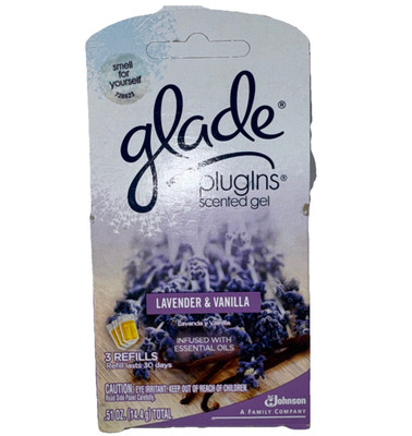 Glade PlugIns Gel Refills Lavender Vanilla 3 Pack Discontinued NOS