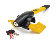 BLOKAUTO 9595 Lenkradschloss Auto-Diebstahlsicherung, Gelb, Universell, Einfache