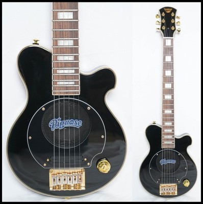 Pignose PGG-259 BK Mini Guitar with Built-in Amplifier, Good Condion