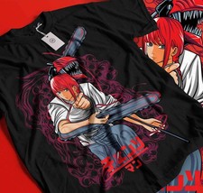 Chainsaw Man Makima Anime Art   Black T-Shirt  Japanese Anime Manga GiftOpen702