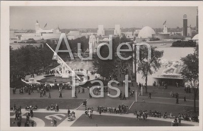 New York Weltausstellung Trylon Perisphere Verbraucher RPPC Postkarte