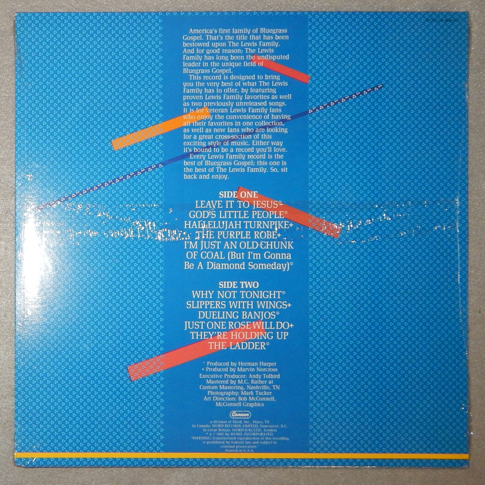 The Best of The Lewis Family (LP, 1985) New