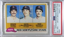 1981 Topps Future Stars Bruce Hurst Keith MacWhorter Reid Nichols PSA 8 0d3i