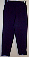HUE Ladies Black Rayon Blend Leggings With Front Pockets Style 20659 - Size S