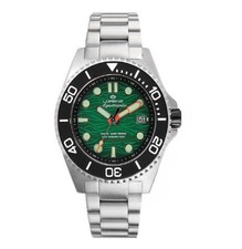 Orologio Lorenz Aquitania 1000m 030231GG Watch Automatico Verde Acciaio Gomma