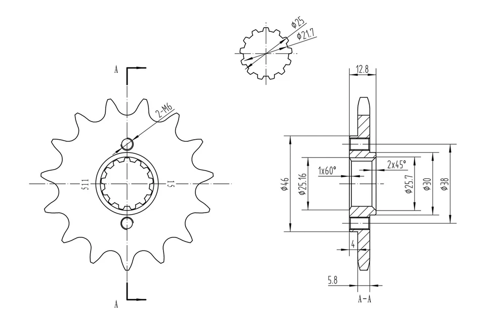 For Kawasaki KLR650 1990-2017 BikeMaster 965508 520 Series Sprocket Foto 2 de 2