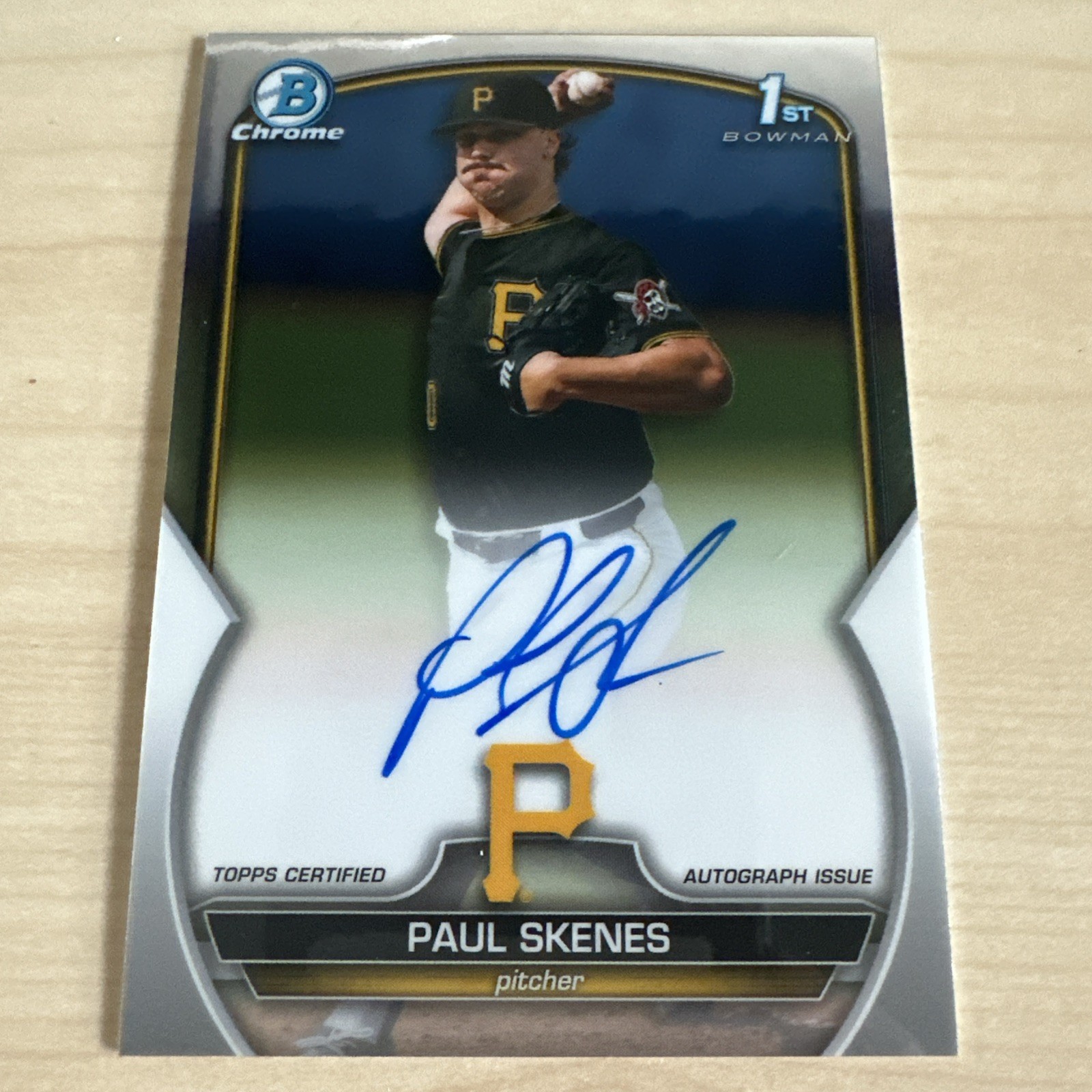 2023 Bowman Chrome 1ST BOWMAN ROOKIE Card AUTO Paul Skenes RC #CDA-PS 📈🔥🔥