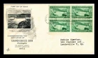 US COVER GRAND COULEE DAM DEDICATION FIRST DAY ISSUE BLOCK OF 4 ARTCRAFT
