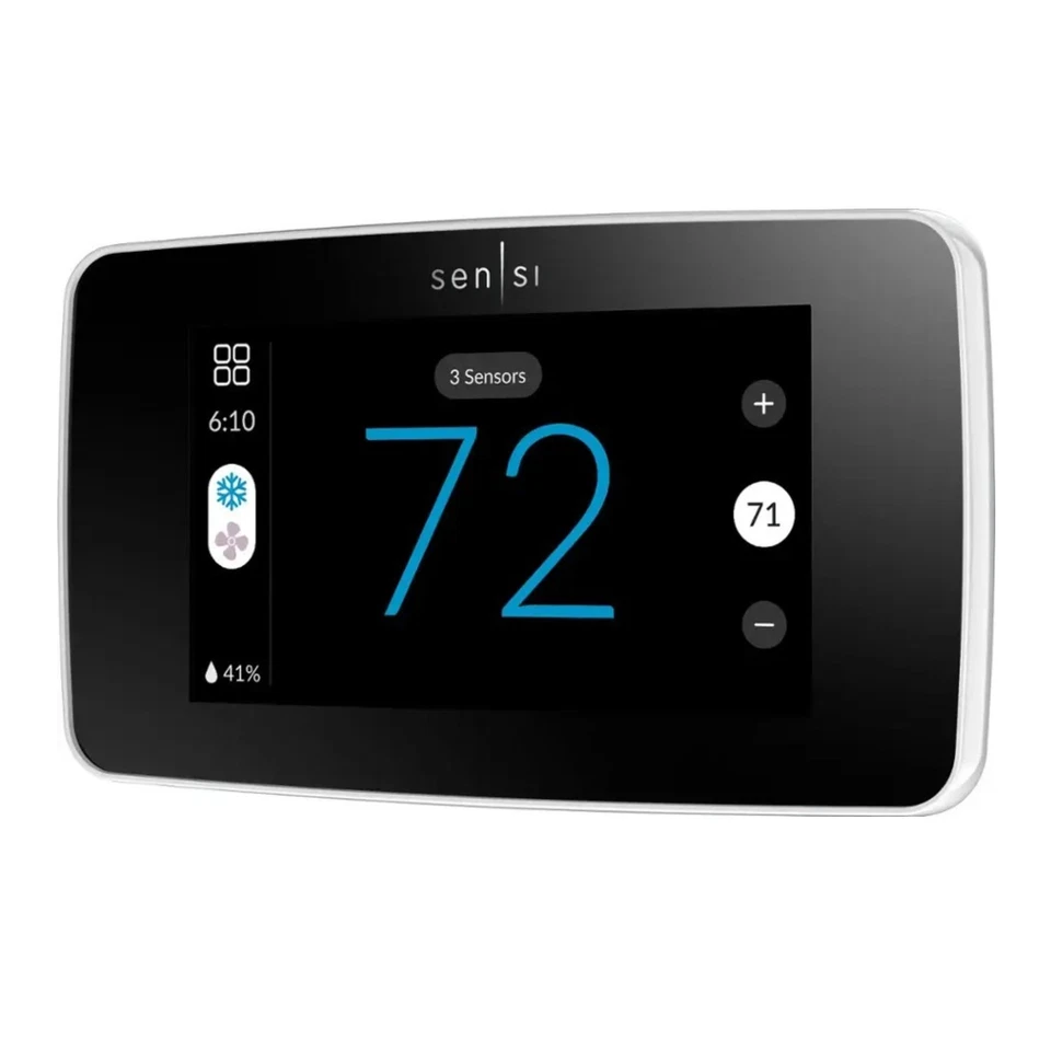 Emerson Sensi Touch 2 Smart Wi-Fi Thermostat (White Beveled Edge) - Image 3 of 4