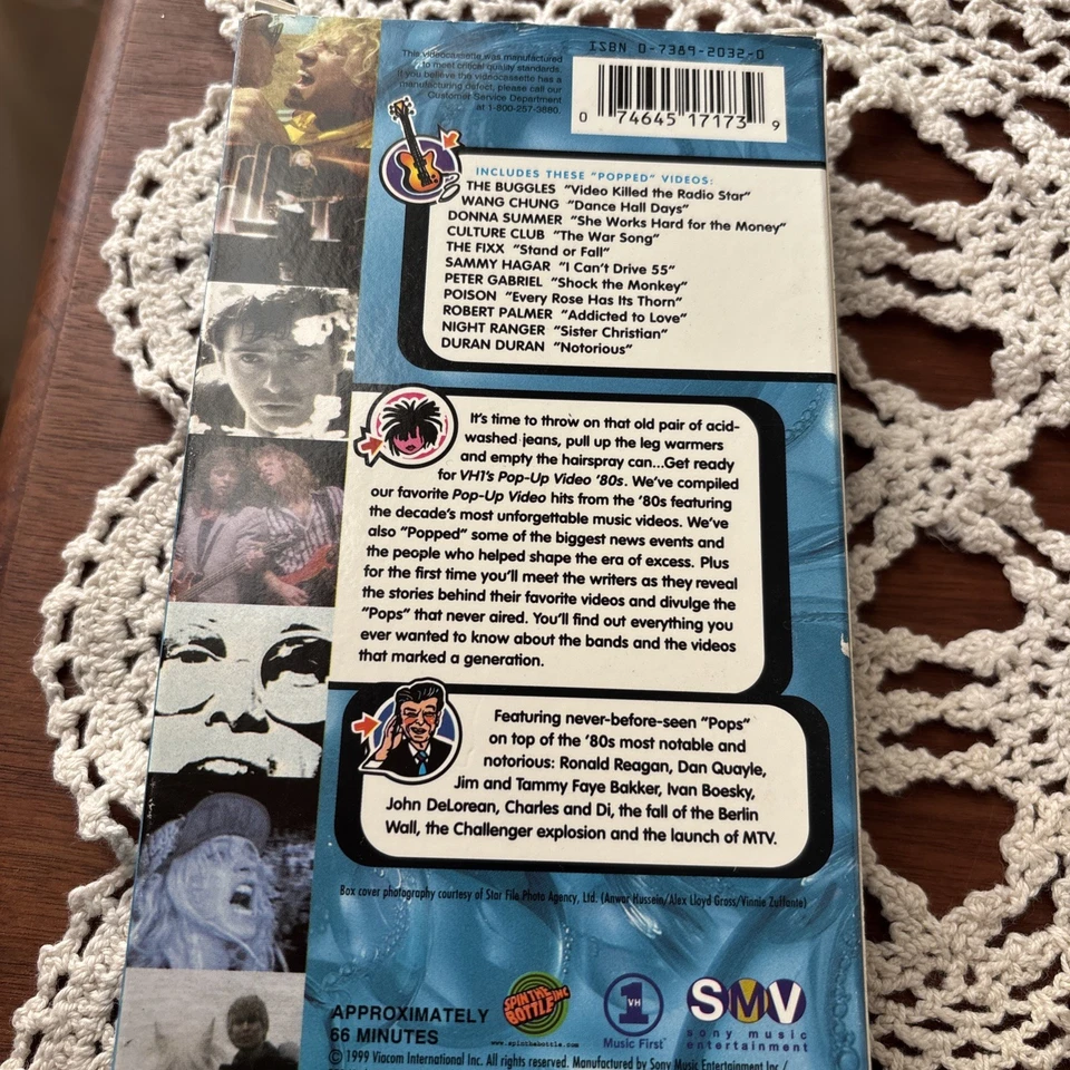 Pop Up Video 80s (1999) VH1 VHS - Image 2 of 3