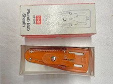 K&E Leather Sheath for 10-16 oz. Plumb Bob in Original Box Cat. No 83 0092