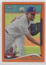 2014 Topps Chrome Orange Refractor Corey Kluber #18 y0i