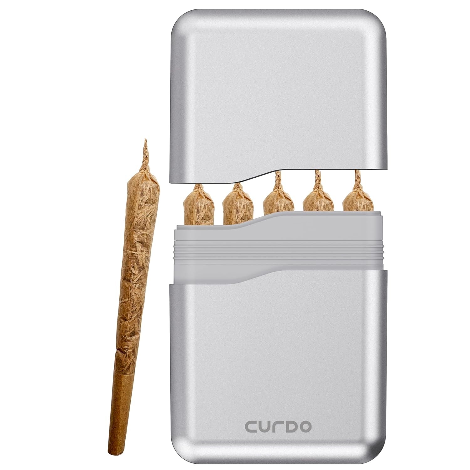 5-Hole King Size Pre-Roll Cone Holder Case, Smell Proof & Waterproof Cigarette S